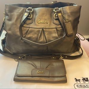 Coach Ashley bag with wallet